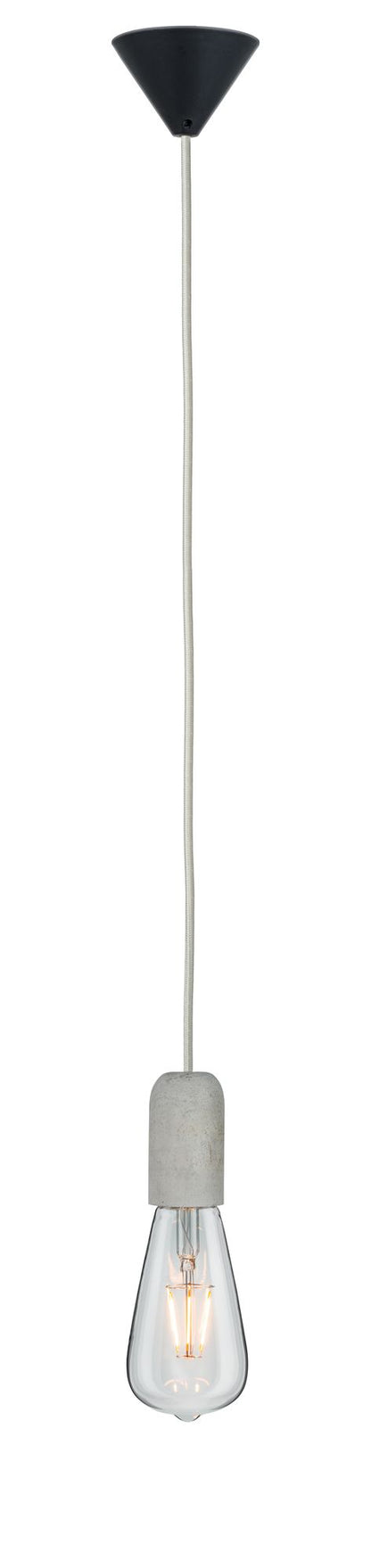 Paulmann Pendelleuchte Neordic Jano E27 max. 1x60W Grau/Schwarz/Beton