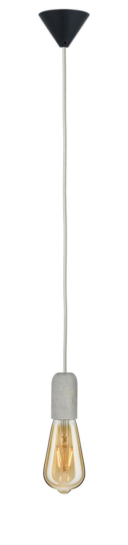 Paulmann Pendelleuchte Neordic Jano E27 max. 1x60W Grau/Schwarz/Beton