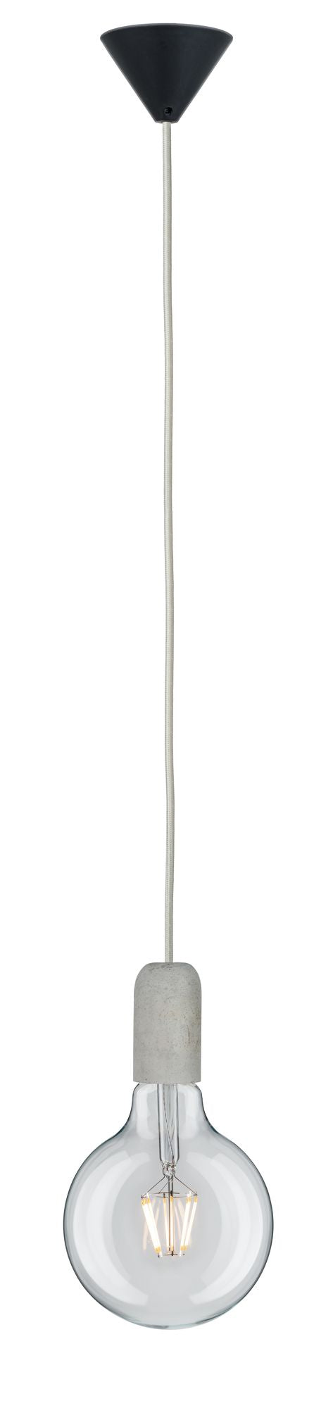 Paulmann Pendelleuchte Neordic Jano E27 max. 1x60W Grau/Schwarz/Beton