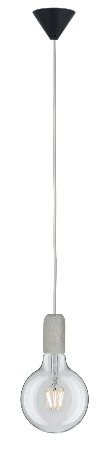 Paulmann Pendelleuchte Neordic Jano E27 max. 1x60W Grau/Schwarz/Beton