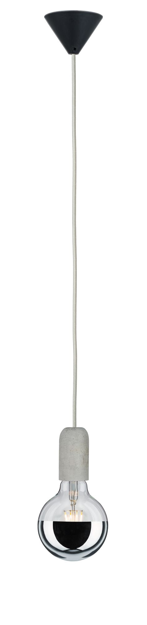 Paulmann Pendelleuchte Neordic Jano E27 max. 1x60W Grau/Schwarz/Beton