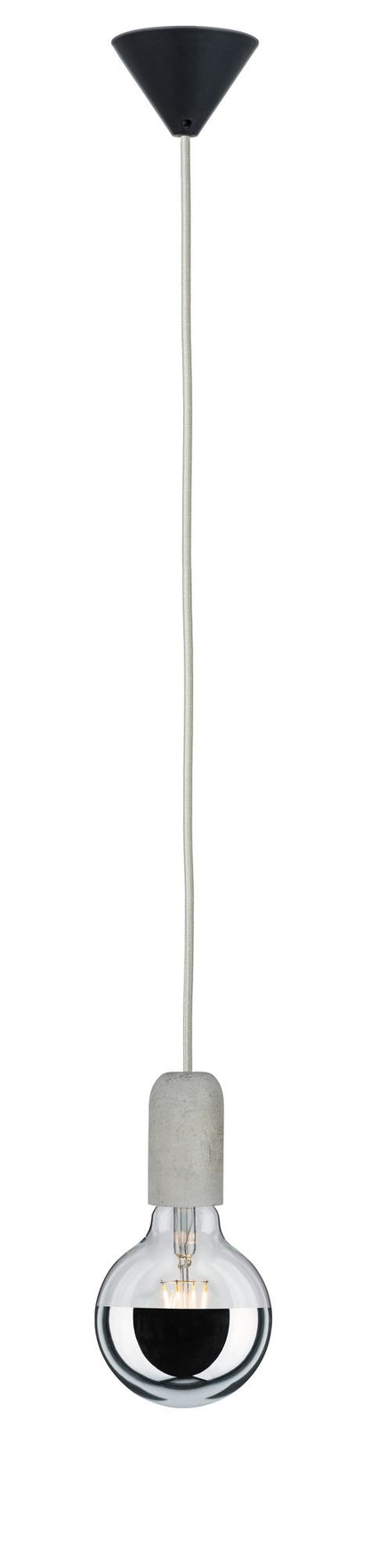 Paulmann Pendelleuchte Neordic Jano E27 max. 1x60W Grau/Schwarz/Beton