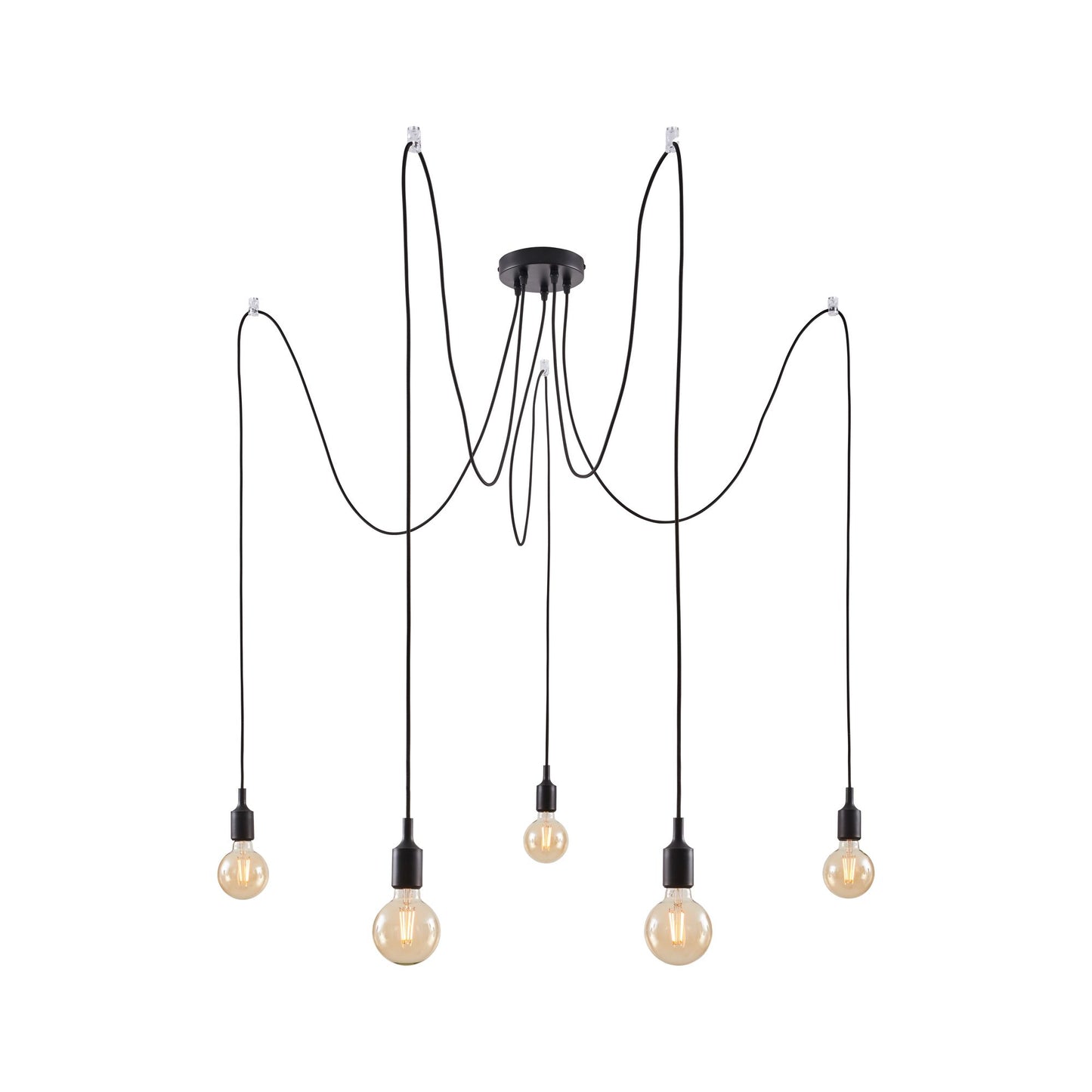 Paulmann Pendelleuchte Neordic Ketil 5-flammig ohne Leuchtmittel, max. 5x20W E27