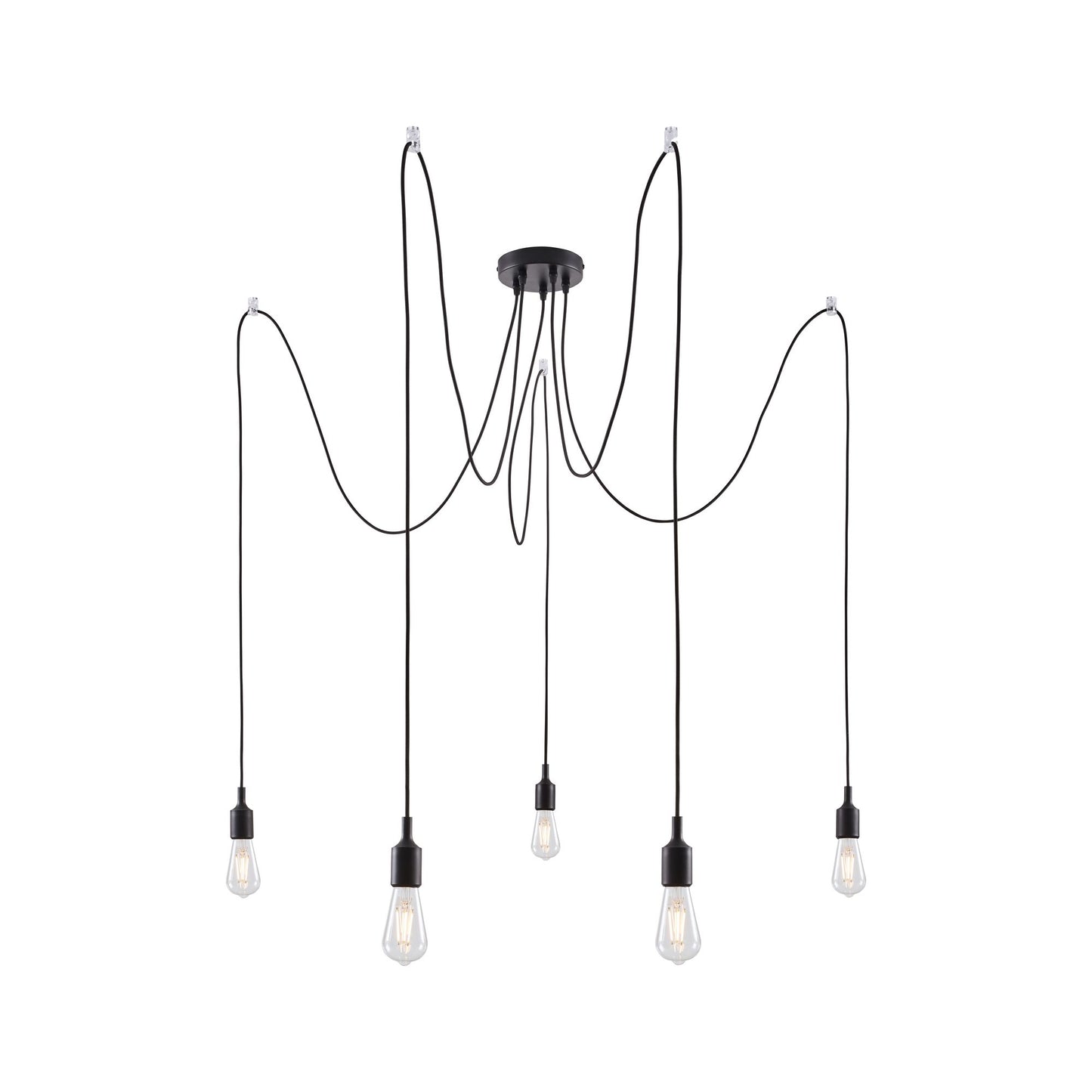 Paulmann Pendelleuchte Neordic Ketil 5-flammig ohne Leuchtmittel, max. 5x20W E27
