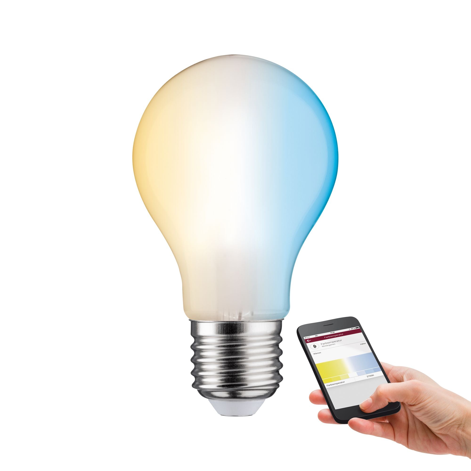 Paulmann Smart Home Zigbee LED Standardform 4,7 Watt E27 2.200 - 6.500K Tunable White