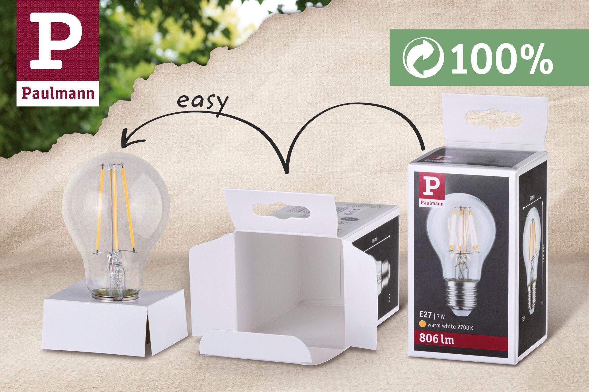 Paulmann Smart Home Zigbee LED Speziallampen 7 Watt E27 2.200 - 6.500K Tunable White