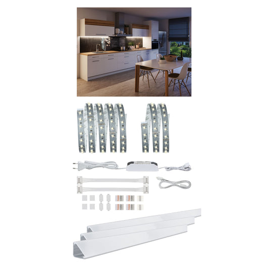 Paulmann Function Bundle MaxLED 500 Set Küche 1x 10 Watt 1x 7 Watt 106 LED