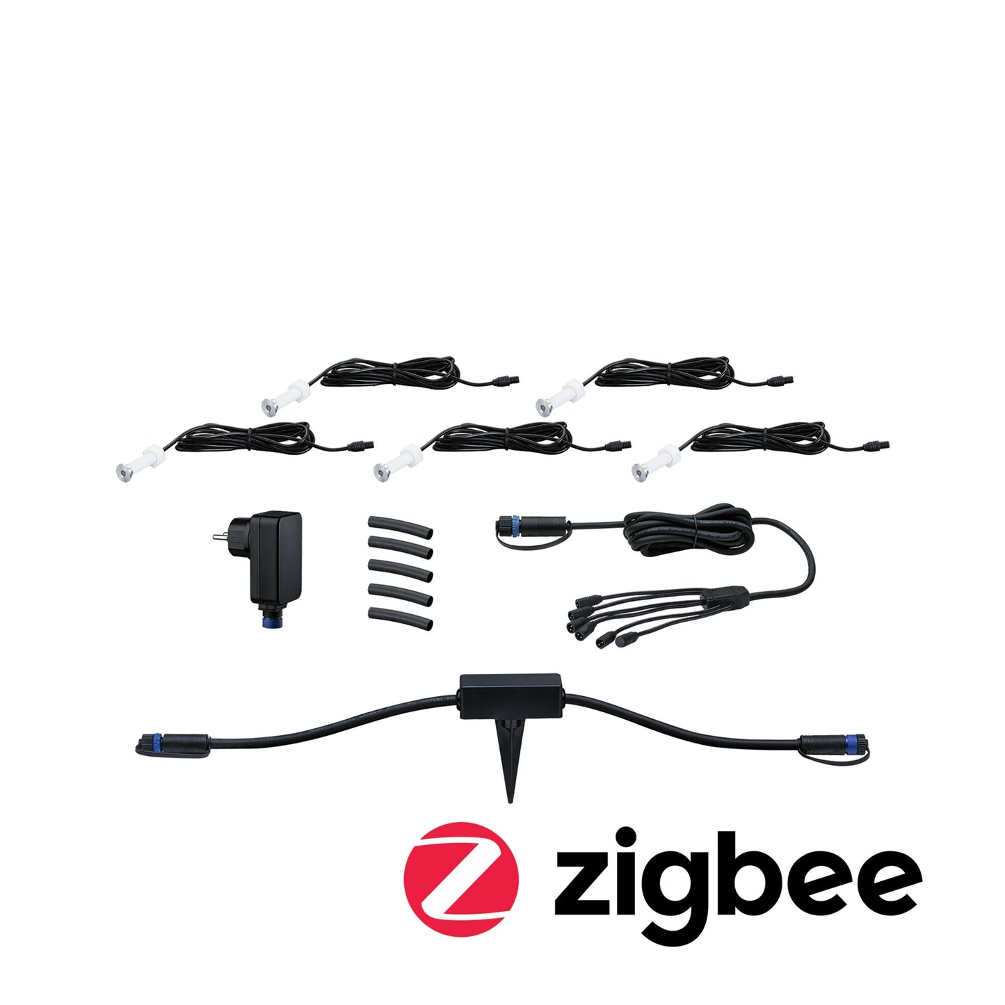 Paulmann Bundle Outdoor Plug & Shine MicroPen ZigBee 5x 0,22 Watt 3000K
