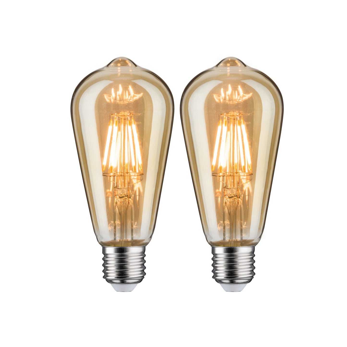 Paulmann Leuchtmittel Bundle 3x LED ST64 gold 2x 6,5 Watt