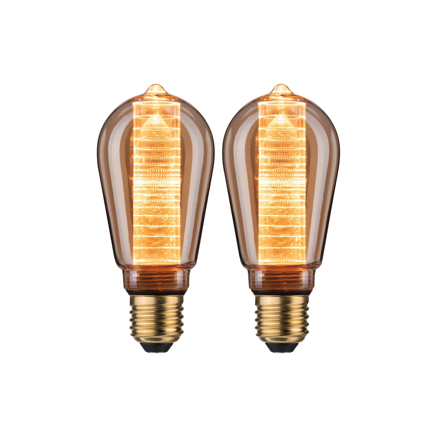 Paulmann Leuchtmittel Bundle 2x LED ST64 Innenkorb Ring gold E27 1800K 200lm