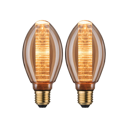 Paulmann Leuchtmittel Bundle 2x LED Inner Glow ring gold E27 1800K 200lm
