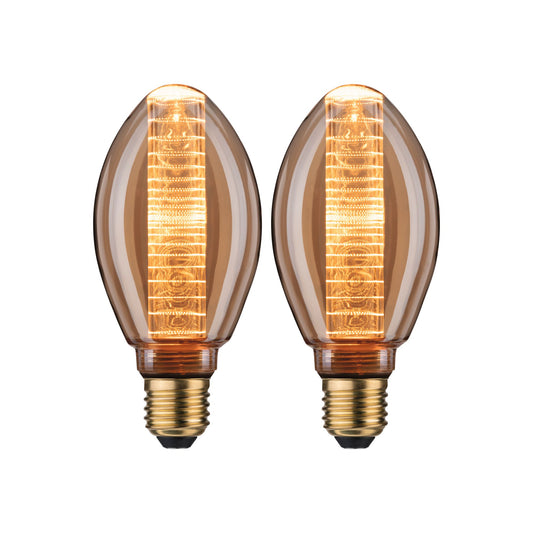 Paulmann Leuchtmittel Bundle 2x LED Inner Glow ring gold E27 1800K 200lm