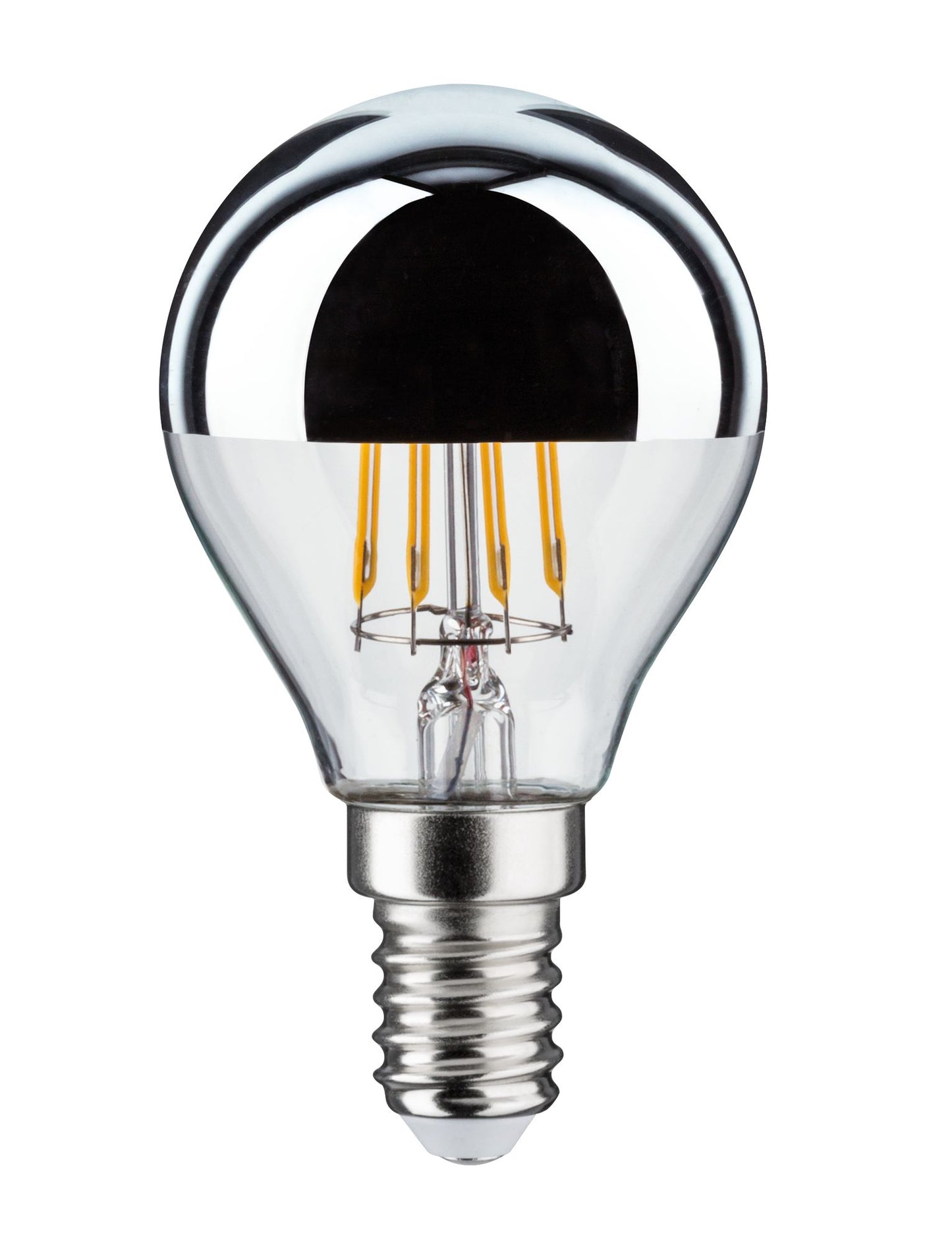Paulmann Leuchtmittel Bundle 4x LED Tropfen Kopfspiegel silber 4x 4,8 Watt E14 2700K