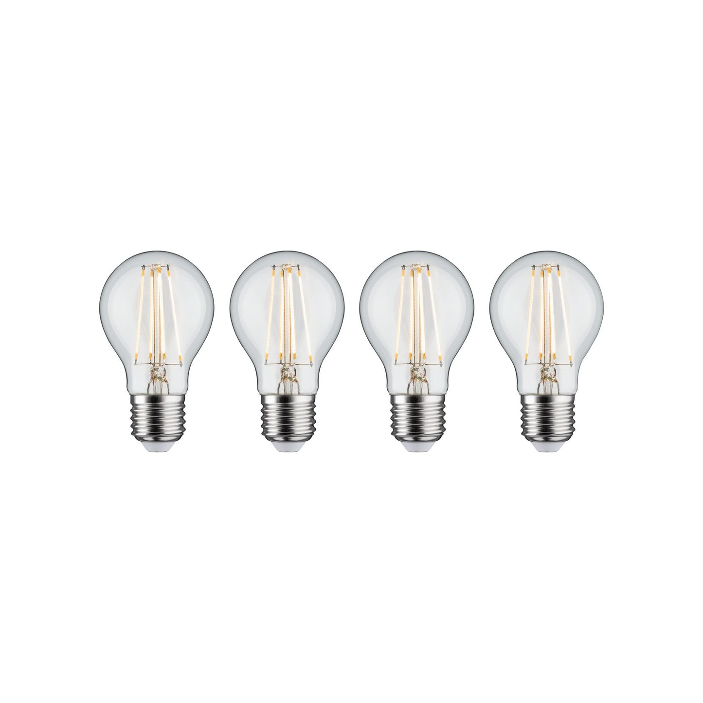 Paulmann Leuchtmittel Bundle 4x LED Allgebrauchslampe klar 4x 7,5 Watt E27 230V