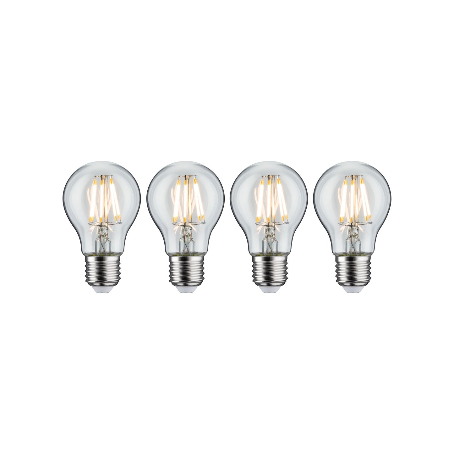 Paulmann Leuchtmittel Bundle 4x Filament Allgebrauchslampe klar 4x 7 Watt E27 230V