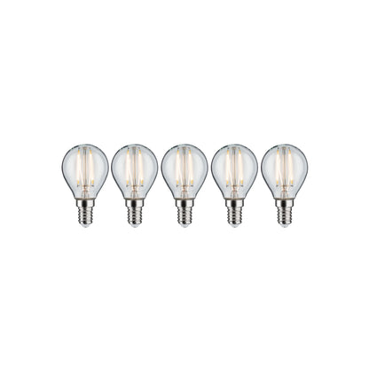 Paulmann Leuchtmittel Bundle 5x LED Filament Tropfen klar 5x 4,8 Watt E14 230V 2700K