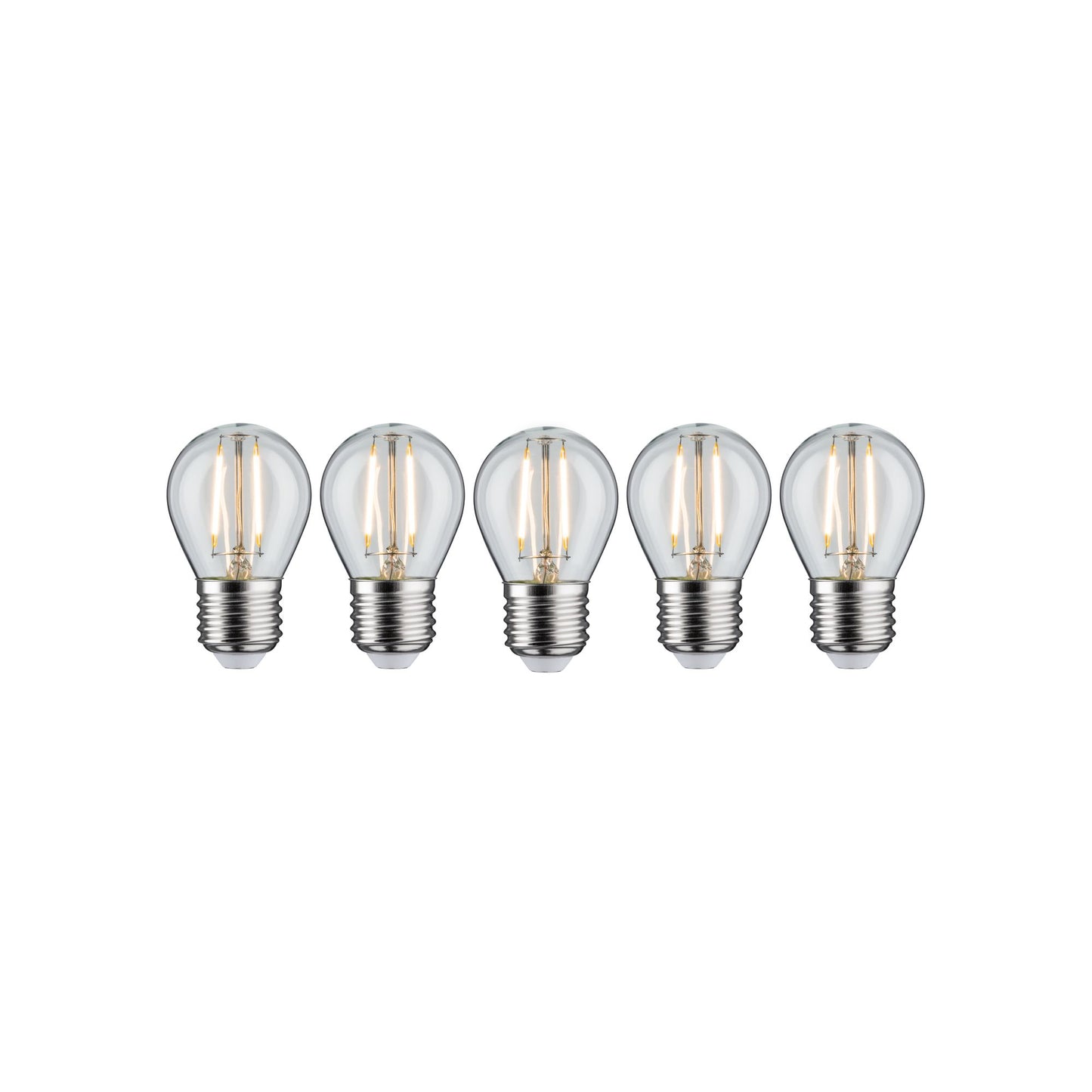 Paulmann Leuchtmittel Bundle 5x LED Filament Tropfen klar 5x 2,6 Watt E27 230V 2700K