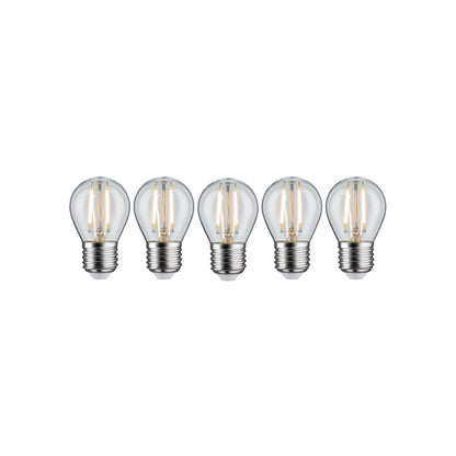 Paulmann Leuchtmittel Bundle 5x LED Filament Tropfen klar 5x 2,6 Watt E27 230V 2700K