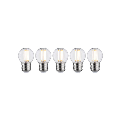 Paulmann Leuchtmittel Bundle 3x LED Filament Tropfen klar 5x 5 Watt E27 230V 2700K