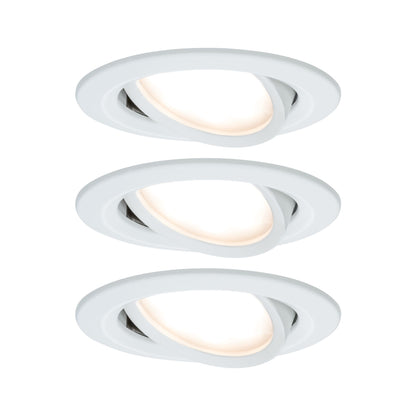 Paulmann Bundle Einbauleuchte Nova Coin 3er-Set 3x6,5W 2700K