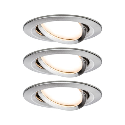 Paulmann Bundle Einbauleuchte Nova Coin 3er-Set 3x6,5W 2700K