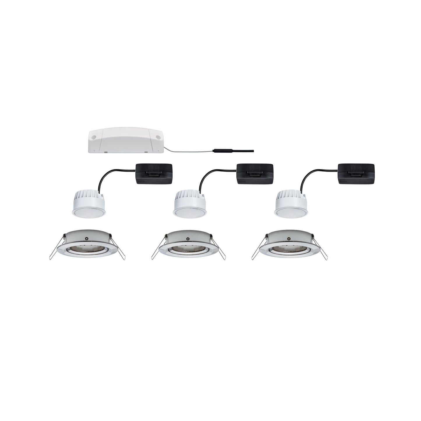 Paulmann Bundle Einbauleuchte Nova Coin 3er-Set 3x6,5W 2700K
