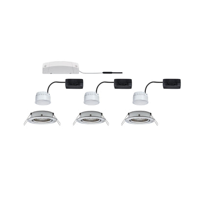 Paulmann Bundle Einbauleuchte Nova Coin 3er-Set 3x6,5W 2700K