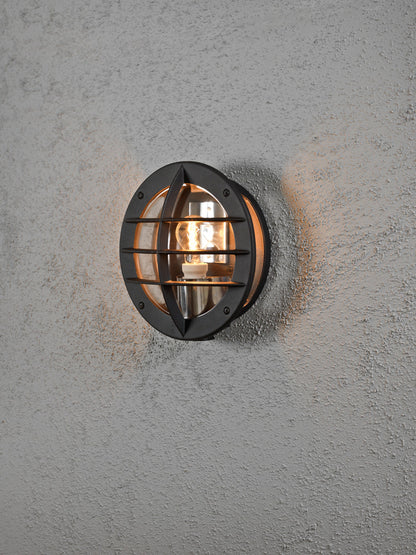 Konstsmide Wandleuchte, Oden, klares Glas