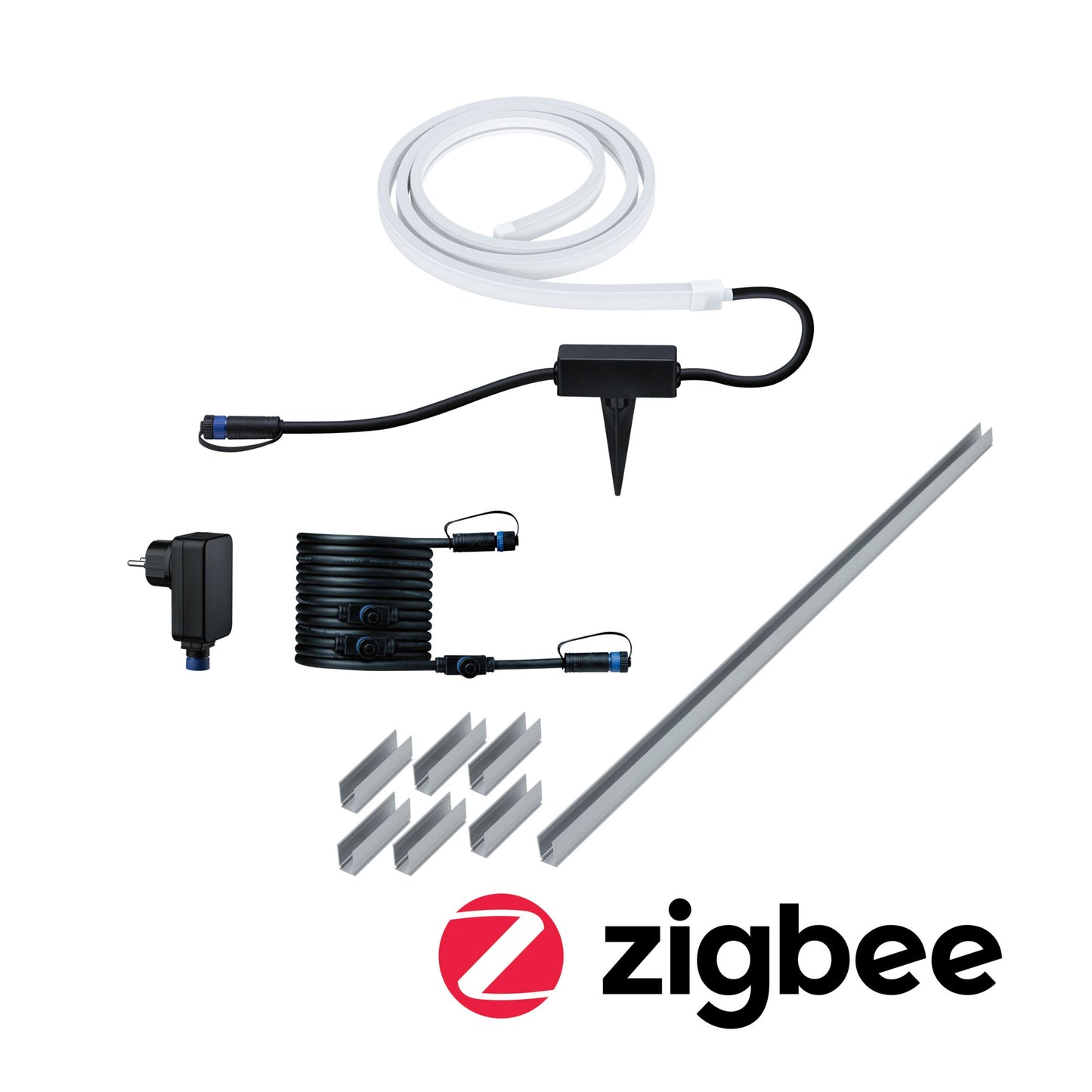 Paulmann Bundle Plug & Shine LED Stripe Smooth IP67 RGBW+ 11W Weiß