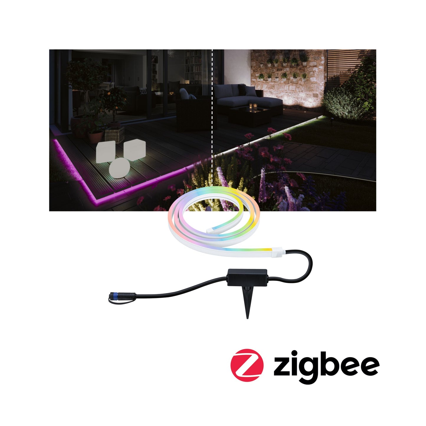 Paulmann Bundle Plug & Shine LED Stripe Smooth IP67 RGBW+ 11W Weiß