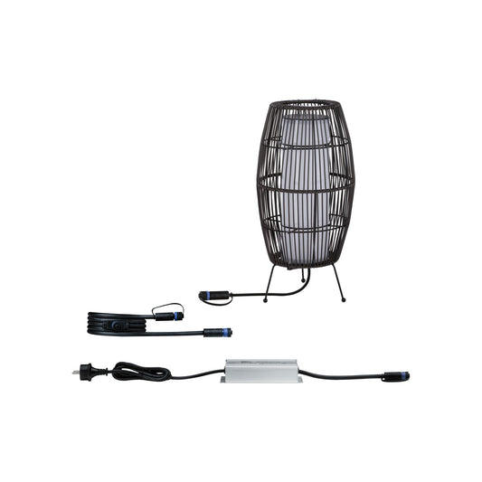 Paulmann Bundle Plug & Shine LED Lichtobjekt Basket IP44 3000K 7,8W Braun