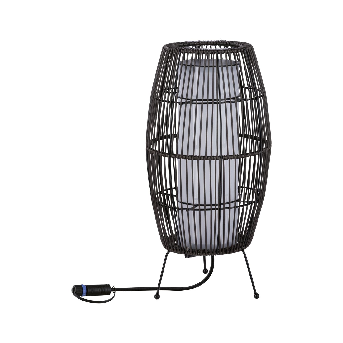 Paulmann Bundle Plug & Shine LED Lichtobjekt Basket IP44 3000K 7,8W Braun