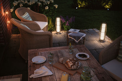 Paulmann Bundle Plug & Shine LED Lichtobjekt Basket IP44 3000K 7,8W Braun