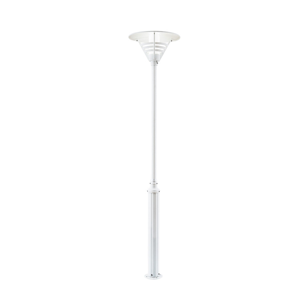 Konstsmide Stehleuchte Gemini matt weiss, opales Glas