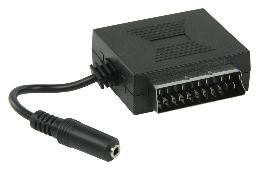 Valueline SCART-Kabel Scart-male - SCART-female + 3.5 mm female 0.20 m Schwarz