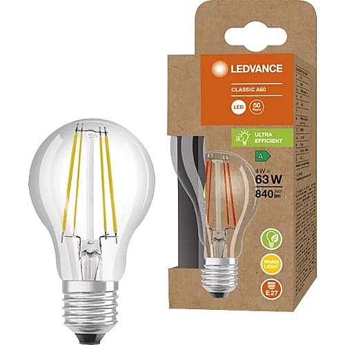 OSRAM ENERGY EFFICIENCY FILAMENT A 60 4W / E27