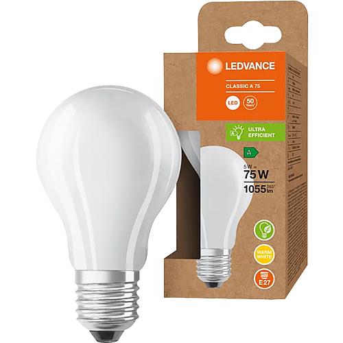 OSRAM ENERGY EFFICIENCY FILAMENT A 75 5 W / E27