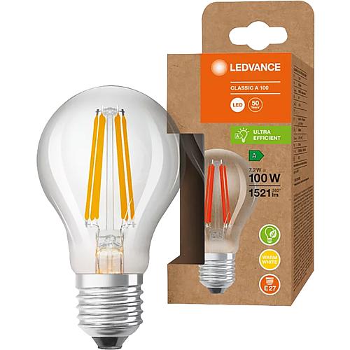OSRAM ENERGY EFFICIENCY FILAMENT A 100 7.2 W / E27