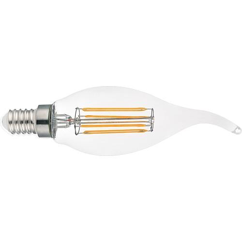 EGB Filament Windstoßlampe klar E14 4W 490lm 2700K