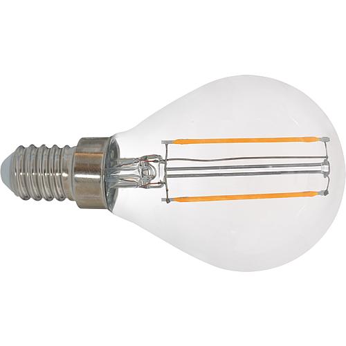 EGB Filament Tropfenlampe klar E14 2W 250lm 2700K