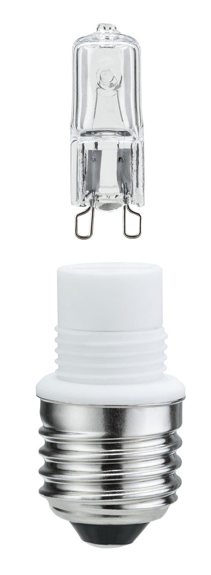 Paulmann Sockelset E27 mit 42W G9 Klar Minihalogen