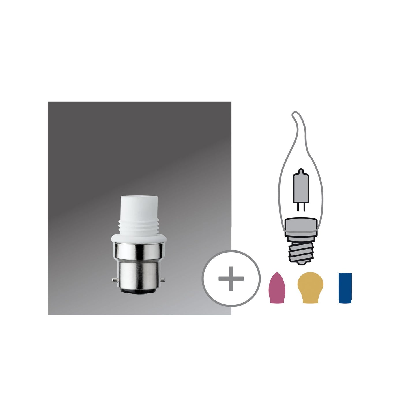Paulmann Minihalogen Sockel für G9 Stiftsockel B22d 230V Weiß