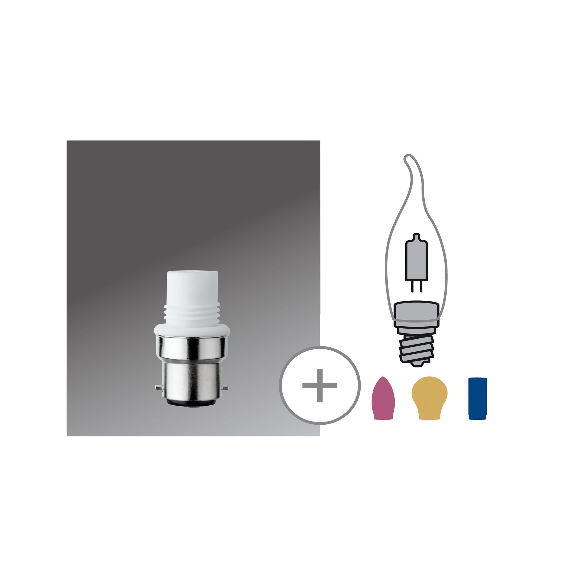 Paulmann Minihalogen Sockel für G9 Stiftsockel B22d 230V Weiß