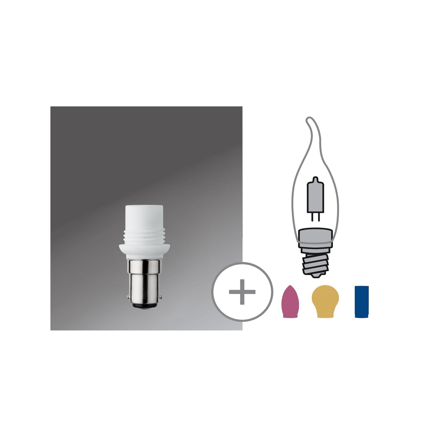 Paulmann Minihalogen Sockel für G9 Stiftsockel B15d 230V Weiß