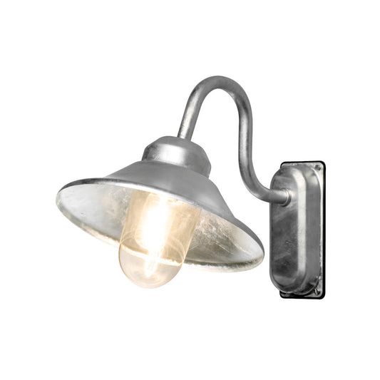 Konstsmide Wandleuchte Vega, galvanisiert, klares Glas
