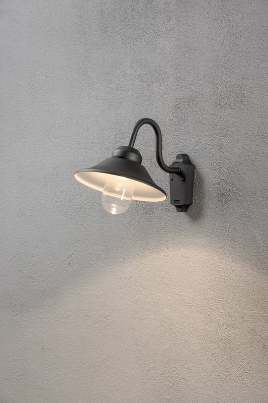 Konstsmide Vega Wandleuchte lackiertes Aluminium schwarz LED