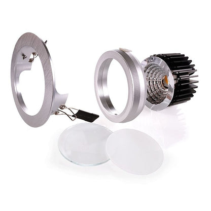 Deko-Light COB 95 10W silberfarben gebürstet
