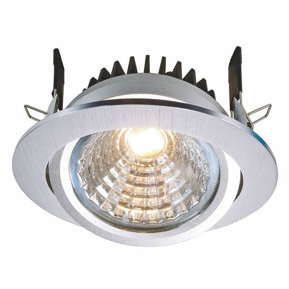 Deko-Light COB 95 10W silberfarben gebürstet