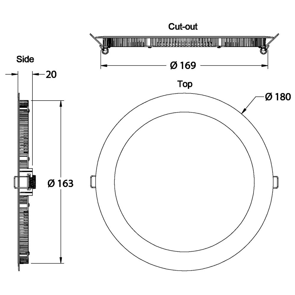 Deko-Light LED Panel 12 9W silberfarben
