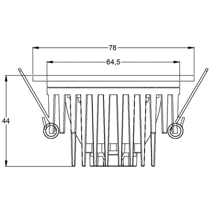 Deko-Light COB 68 IP65 6,5W silberfarben